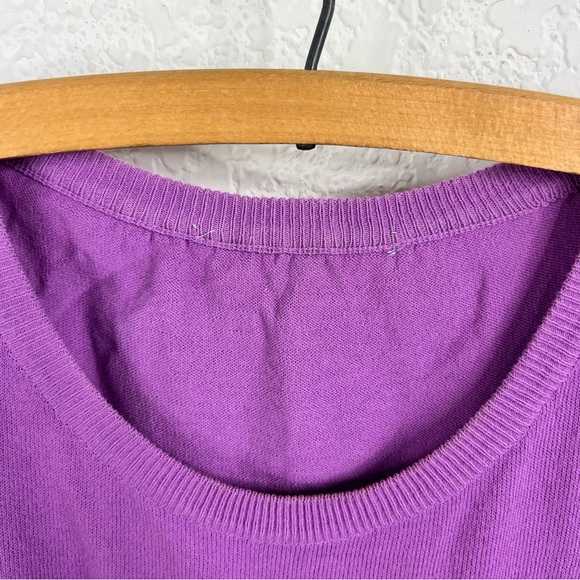 Leonard Paris Knit Jewel Tone Cotton Sleeveless Shell Sweater - Picture 5 of 8